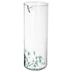 IKEA ÖMSESIDIG ‎OMSESIDIG Carafe, Clear Glass/Green, 34 oz (005.461.28) NEW
